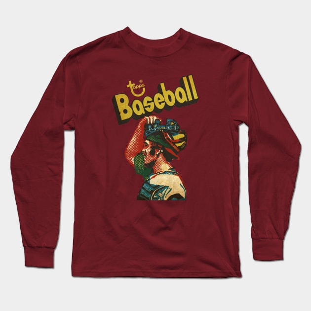 VINTAGE BASEBALL - BASEBALL TOPPS 1985 Long Sleeve T-Shirt by kedaiadon